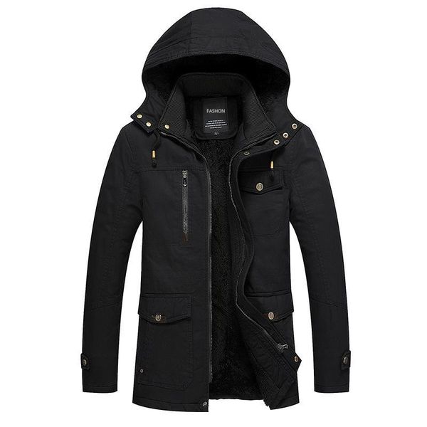 

2019 pocket decoration designer jacket cashmere thickening mens designer winter coats youthful popularity personality windbreaker, Black;brown