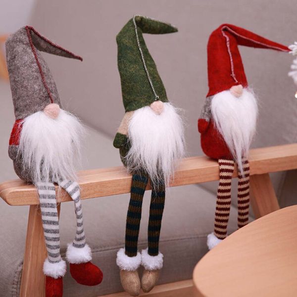 

christmas decorations 2021 cute sitting no face doll old man festival year dinner party home holiday supplies