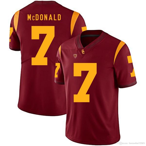 

t.j. mcdonald stitched mens usc trojans vavae malepeai tyler vaughns troy polamalu white red ncaa college jersey, Black