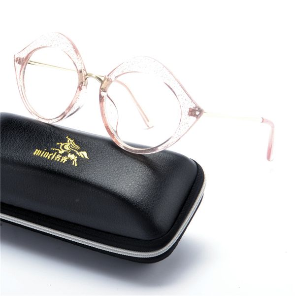 

2019 transparent women eyeglasses frames fashion square cat eyeglasses frame women brand design trendy vintage pink glasses nx, Silver