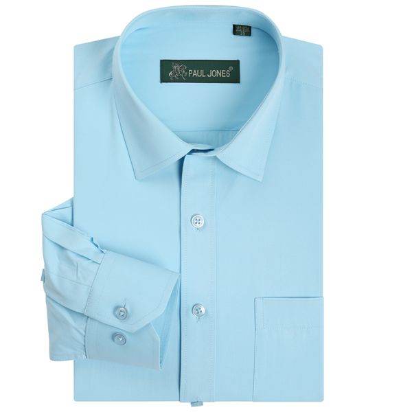 

2019 new men brand shirt long sleeve dress shirt men classic easy care business formal shirts plus size camisa non ironing, White;black