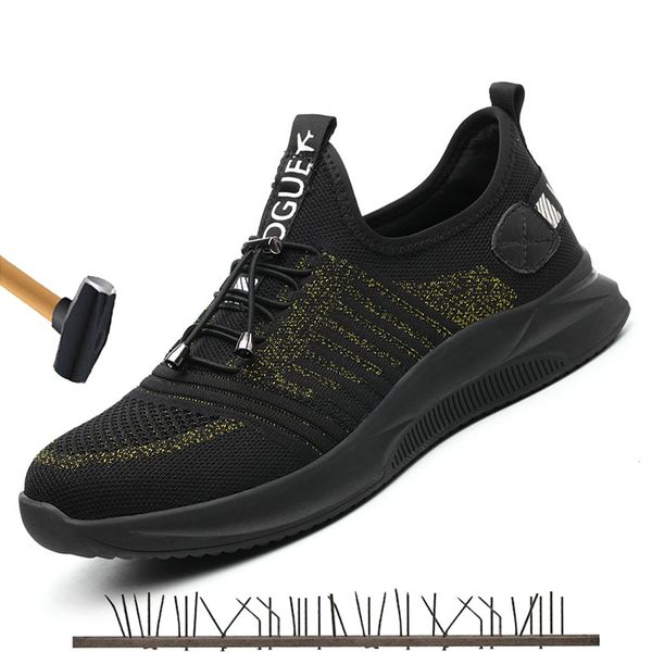 Men/'s Safety Lightweight Work Shoes Steel Toe Boots Indestructible Mesh Sneakers
