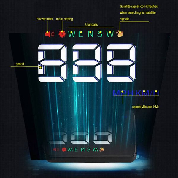 

авомобил hud gps пидомеѬ пидомеѬ head up display digital over speed оповеени