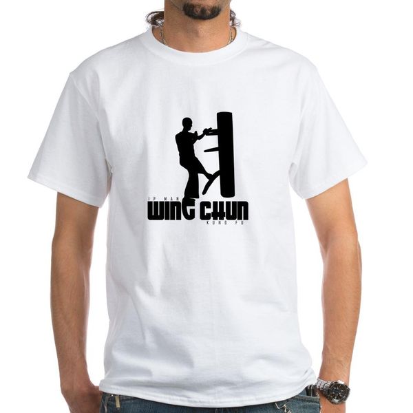 

2019 new fashion brand clothing ip man - wing chun cotton t-shirt, White;black