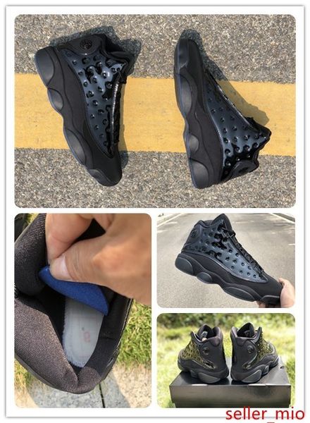 

13 cap and gown men basketball shoes 13s atmosphere grey real carbon fiber sports sneakers outdoor athletics ment with box