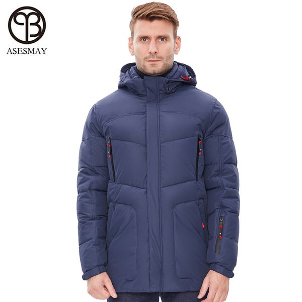 

asesmay 2019 русская одежда бренды мужчин зимняя куртка puffer куртки длинные ветровки пальто толстые теплые толстовки wellensteyn верхняя о, Black