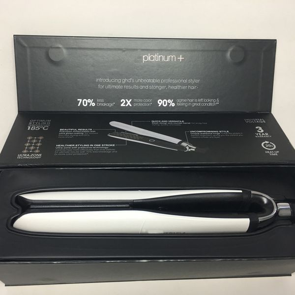 Hd Platinum Hair Professional Hair Straightener Black White Eu Uk