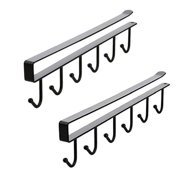 

2pcs mug hooks cups wine glasses storage hooks kitchen utensil ties belts and scarf hanging hook rack holder under ca