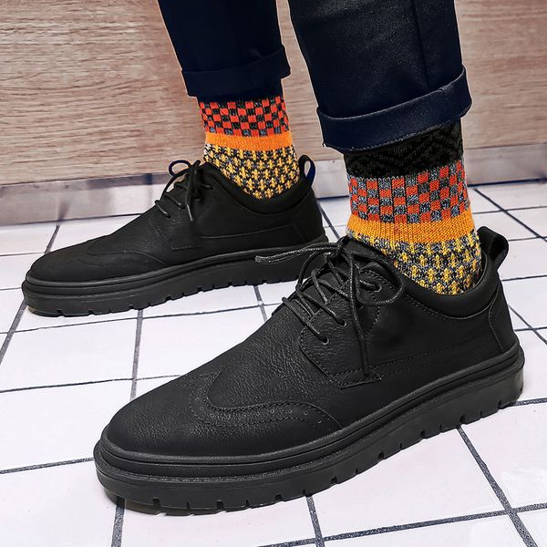 

designer mens leather platform casual shoes triple black grey dark red mens designer shoes women casual sneakers size 3944 made in china, White;red