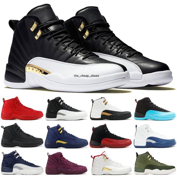 

12 gym red playoff air flight men basketball shoes 12s cny college navy winter black designer sneaker retro athletic shoes