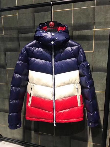 

winter new collection mens designer letter printing hooded down jacket chinese size jacket ~ designer down jacket for mens, Black