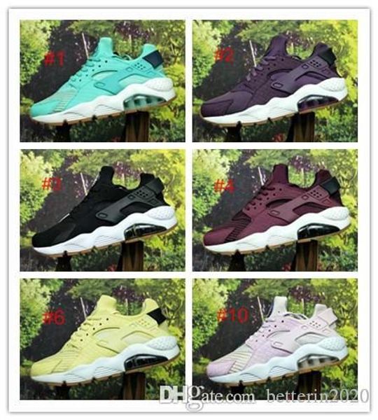 

2019 new color huarache id running shoes for mens womens navy blue tan airs huaraches sneakers designer huraches brand hurache trainers