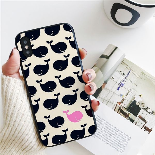 

fundas cartoon whale cover for iphone 11 pro xs max xr case for iphone 8 7 6s plus 5s se 5 case soft silicone cover.