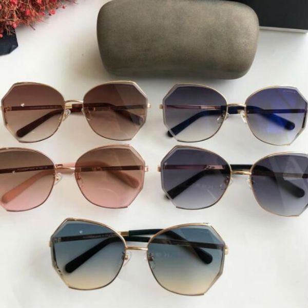 

women fashion sunglasses size:60-17-140 pure hand polished polished and thick texture ch2233 irregular trimming, White;black