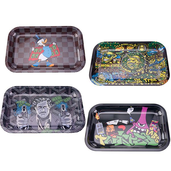

Rolling Tray Cartoon Большой Размер 27cm * 17.5cm * 2.3cm Металлический Поднос