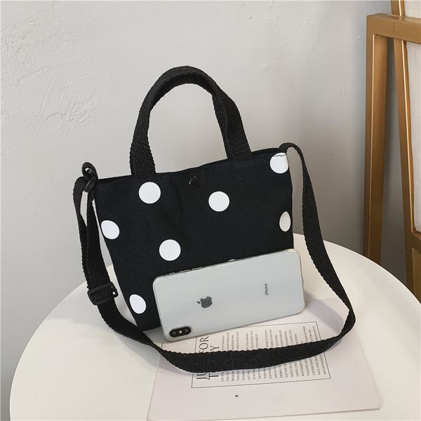 

canvas polka dot women coin purse kids wallet small phone pouch money bag carteira feminina for kindergarten baby girls, White