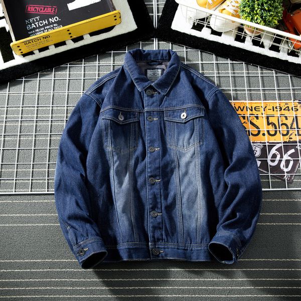

semi-grid guapai fashion man denim jacket 002-1-2, Black;brown