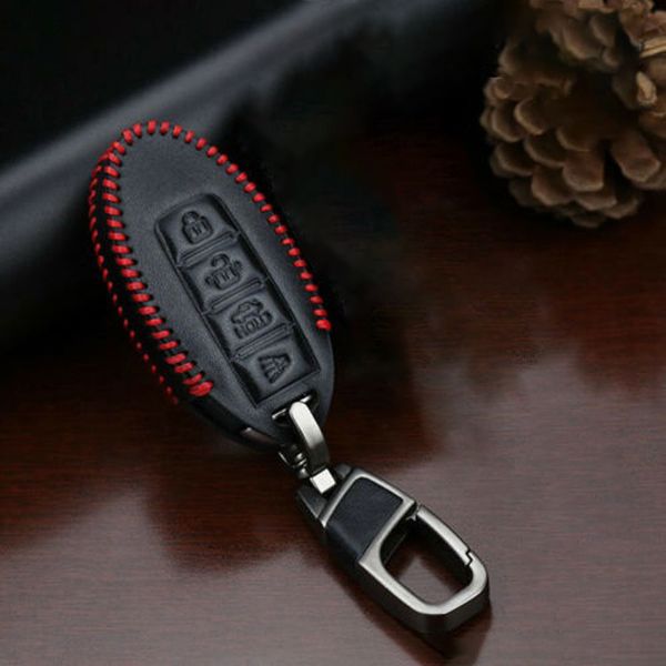 

auto key case 4 buttons fob holder protection cover for infiniti keychain