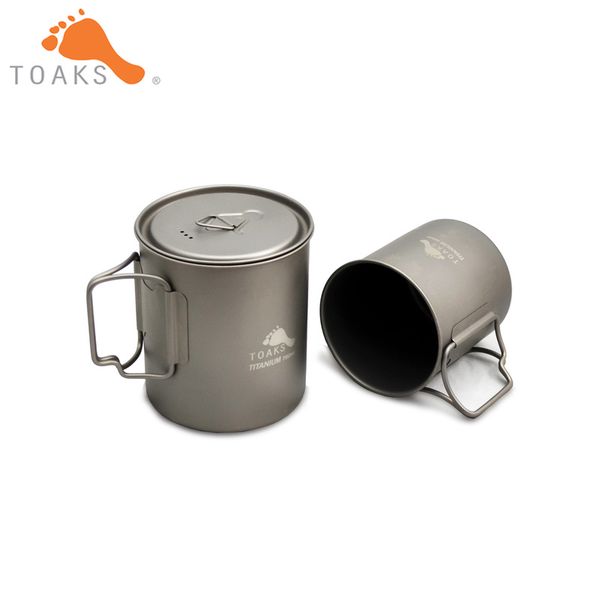 

toaks titanium 750ml pot and 450ml cup combo set pot-750 & cup-450