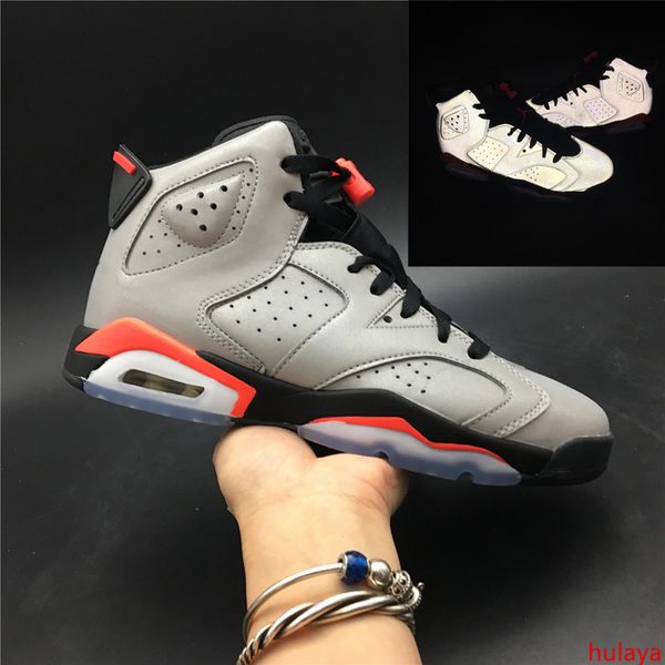 

6s basketball shoes 2019 3m static men women brand sneakers infrared tinker gatorade aleali may 6 size36-47