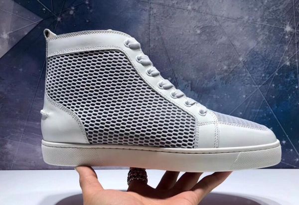 

designer red bottom sneakers for men,women's shoes red soles mesh casual shoe party wedding without studded high leisure trainer footwe, Black