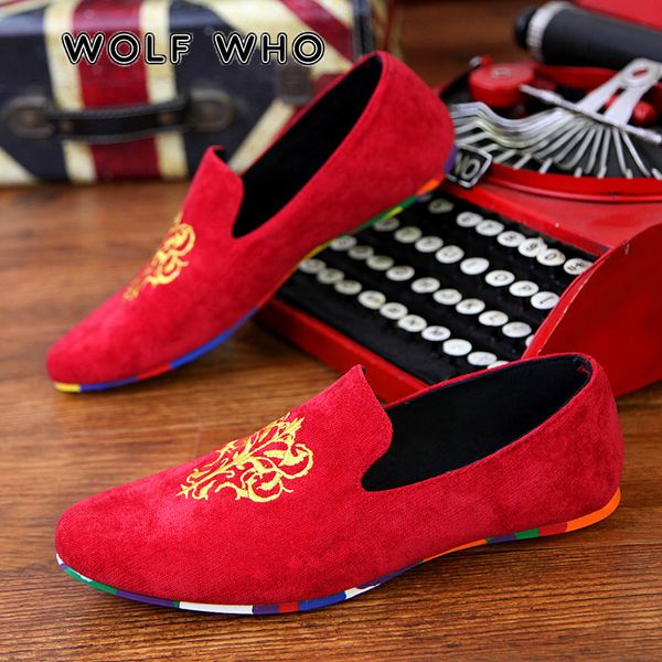 

wolf who 2019 men flats suede loafers male chinese style ultralight casual shoes breathable sneakers buty meskie x-118, Black