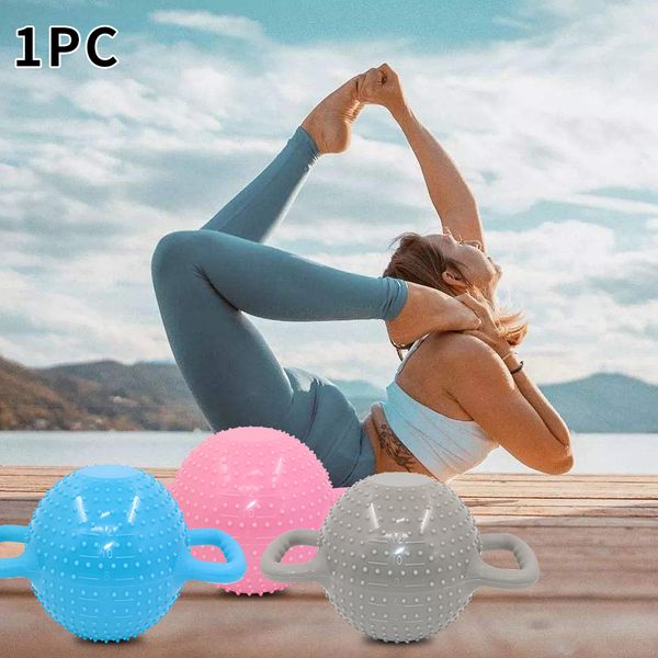 

small massage dumbbell double handle water filled weight training fitness pvc portable women kettle bell workout yoga pilates