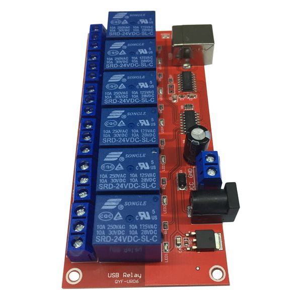 

6 channel usb relay module hid no drive usb relay for mcu control