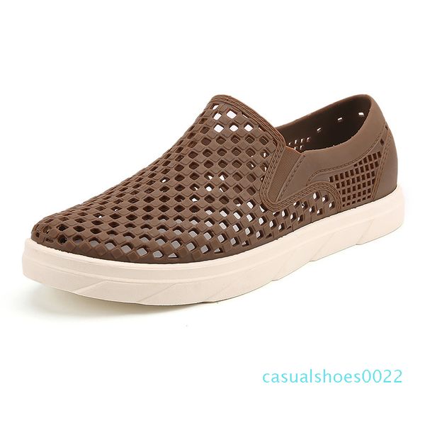 

сандалии мужская обувь лето скольжению на мужские пляжные сандалии удобные открытый мужчины тапочки sandalias hombre размер 39-44 c42, Black