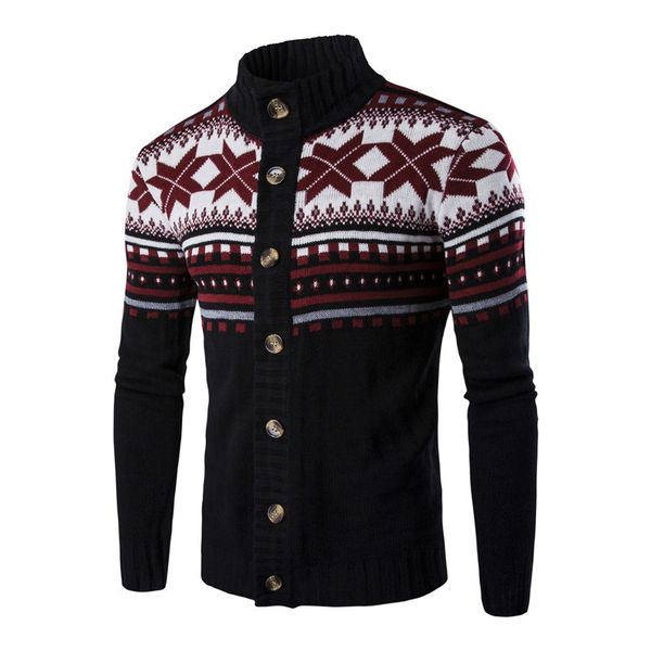 

men's sweaters covrlge men cardigan sweater autumn winter slim long-sleeved coat casual stand collar knitting mens mzm047, White;black