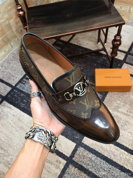 

20ss мужчины натуральная кожа бизнес обувь 2 цвета роскошный дизайн высокое качество повседневная и бизнес удобная дышащая 38-45 yetc3, Black