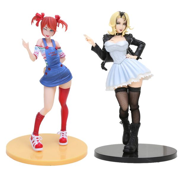 

7''18cm child's play bride of chucky horror bishoujo statue ghost child pvc action figure collectible model toy halloween gif