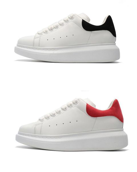 

new women men designer shoes brand fashion luxury oversized quality trainers causal platform sole leather lace up les chaussures pour femmes, Black