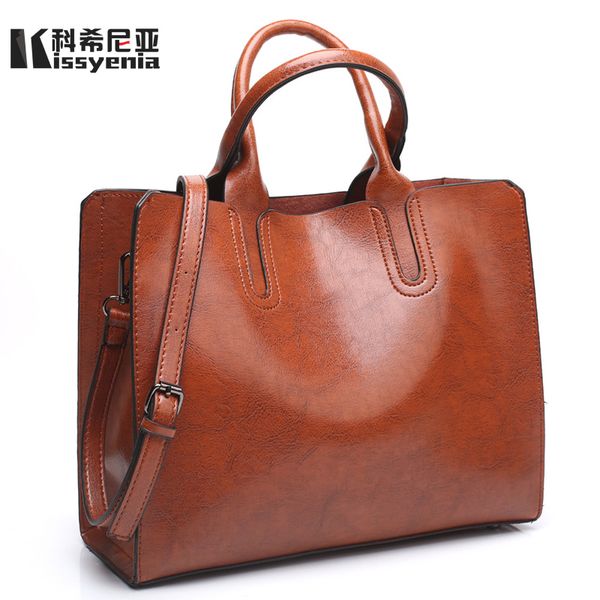 

kissyenia women bag geniune leather women handbag 2018 luxury lady shoulder bag tote bag female handle messenger bags ks1032 y190620
