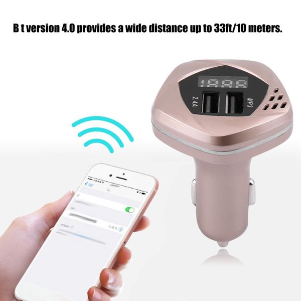 

1 * user manual 5 in 1 bluetooth car kit handsfm transmitter mp3 music player usb charger dc12-24v car mp3 player