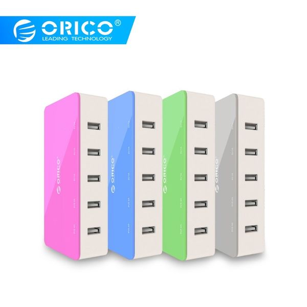 

orico 5 port deskcharger mobile phone travel charger usb fast smart charger for smartphone samsung iphone tablet