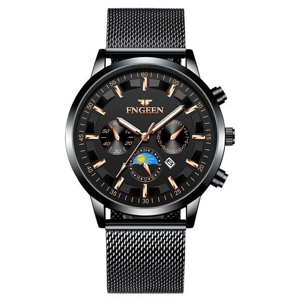 

relojes hombre 2019 fashion men quartz wristwatches man hour date analog display male clock erkek saat business men's watches, Slivery;brown