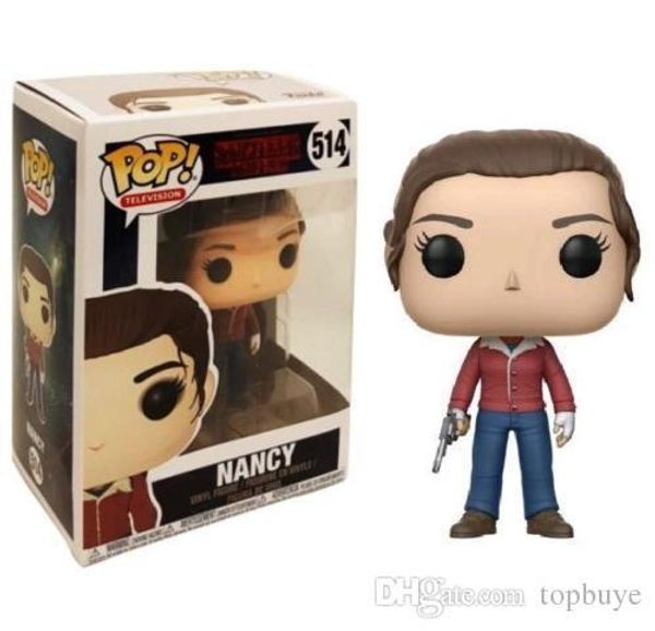 

good funko pop stranger things nancy vinyl action figure with box #514 popular toy gift good quality