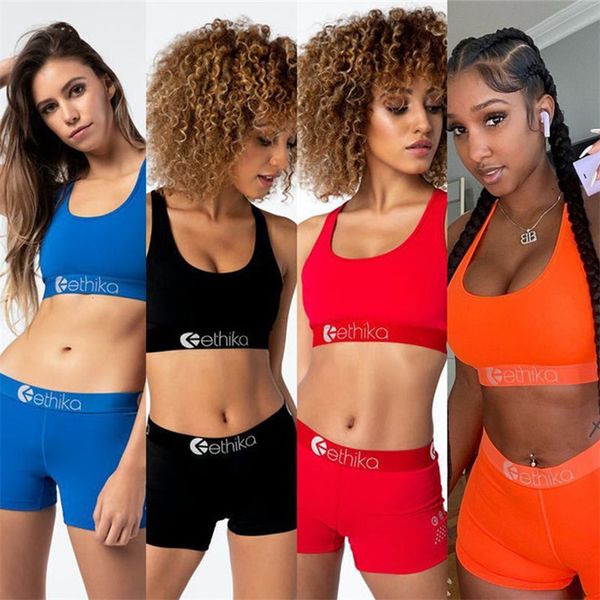 

trendy women swimsuit solid color tracksuit sleeveless vest crop + shorts 2 piece set summer outfits letter desiger swimwear suit 4color, White