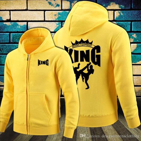 

brand cardigan mens hoodies king printed long sleeve loose mens hoodies fashion male apparel, Black