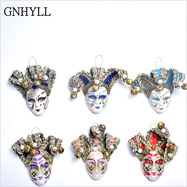 

gnhyll italy carnival of venice tourist souvenir 3d mask bells fridge magnet craft