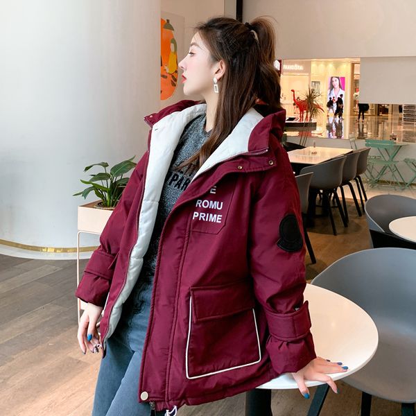 

down woman back season special selling cotton-padded clothes loose coat 2019 tide winter clothes cotton-padded jacket easy ins, Black