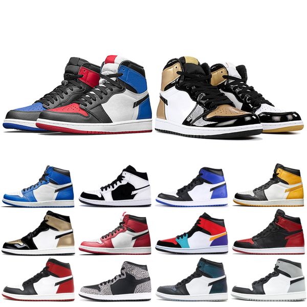 

mens 1s jampman black toe homage to home chicago basketball shoes chaep mid bred multi color gold pine green designer sneakers, White;red