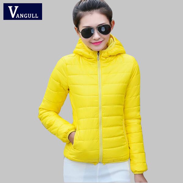 

women ultra light down jacket 2017 new hooded winter jackets women slim long sleeve parka zipper coats, Black
