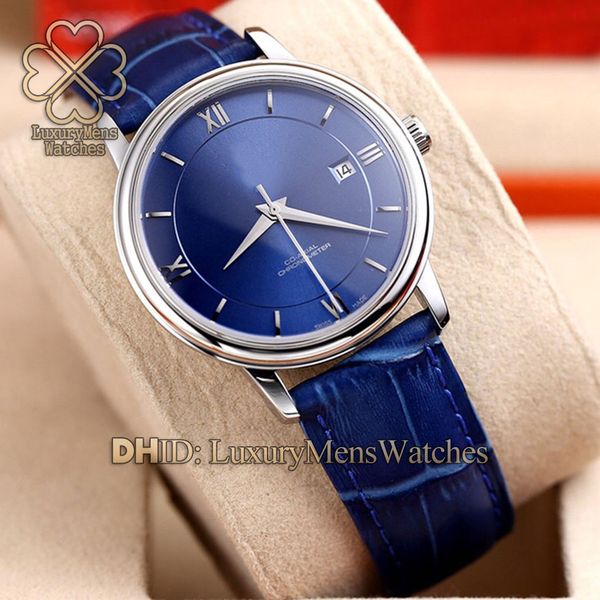

luxury mens watches 424.13.40.20.03.001 424.13.40.20.02.001 calendar 316l steel 39.5mm automatic movement calendar leather watch, Slivery;brown