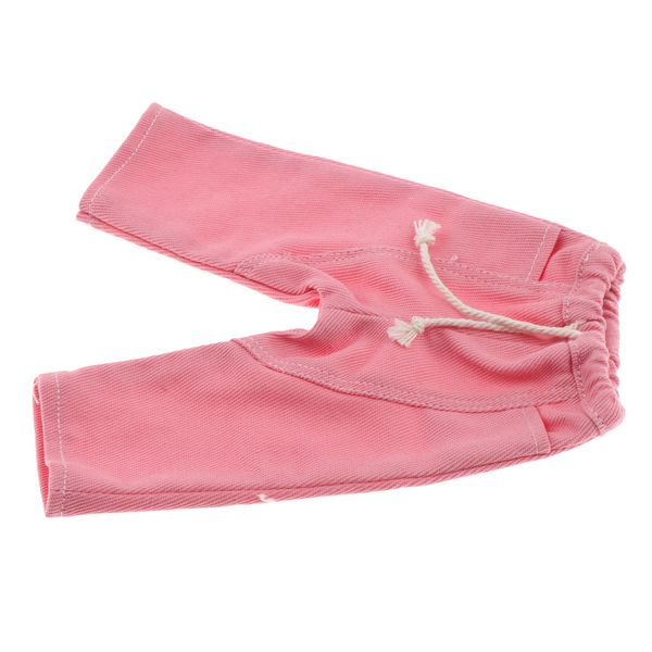 

stylish mini patchwork jeans elastic cord pants leisure outfit for 1/6 bjd xinyi doll