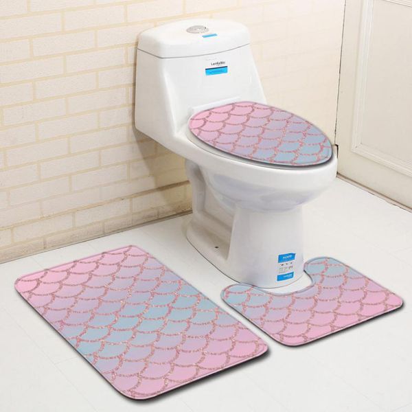 2019 Pink Fish Scale Pattern Bath Rugs Set Contour Mat And Toilet Lid Cover Bathroom Rug Carpet Floor Decoration From Websterwarehouse - Contour Bathroom Rug Sets 2019 Pink Fish Scale Pattern Bath Rugs Set Contour Mat And Toilet Lid Cover Bathroom Rug Carpet Floor Decoration From Websterwarehouse - Contour Bathroom Rug Sets