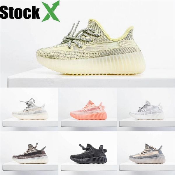 

baby kids 27sc0 shoes kanye west zebra running shoes 2020 children athletic beluga 2.0 sports sneakers black silvery golden 28-35#392