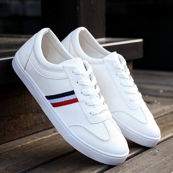 

new fashion canvas casual white shoes mens brogue shoes loafers man business work men's size 39-44, Black