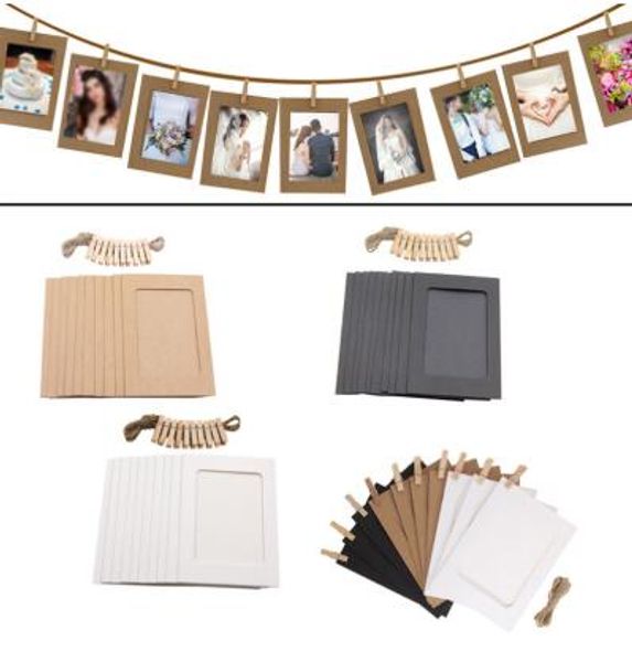 

p frame for picture wooden p frame clip paper picture holder wedding wall decor graduation party p booth props 10pcs